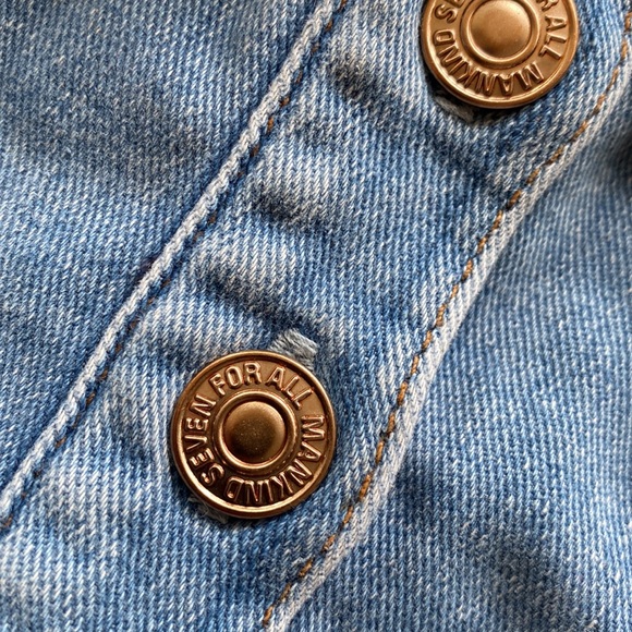 Denim 7 For All Mankind cropped tank size XS Brand new with tags - Picture 5 of 5